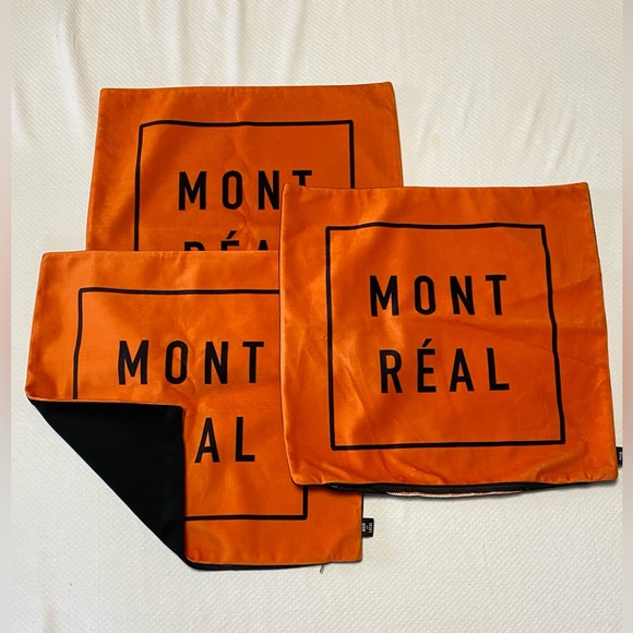 Set of 3 M O N T R É A L cover pillows | New | 45x45 inch. - Picture 2 of 3